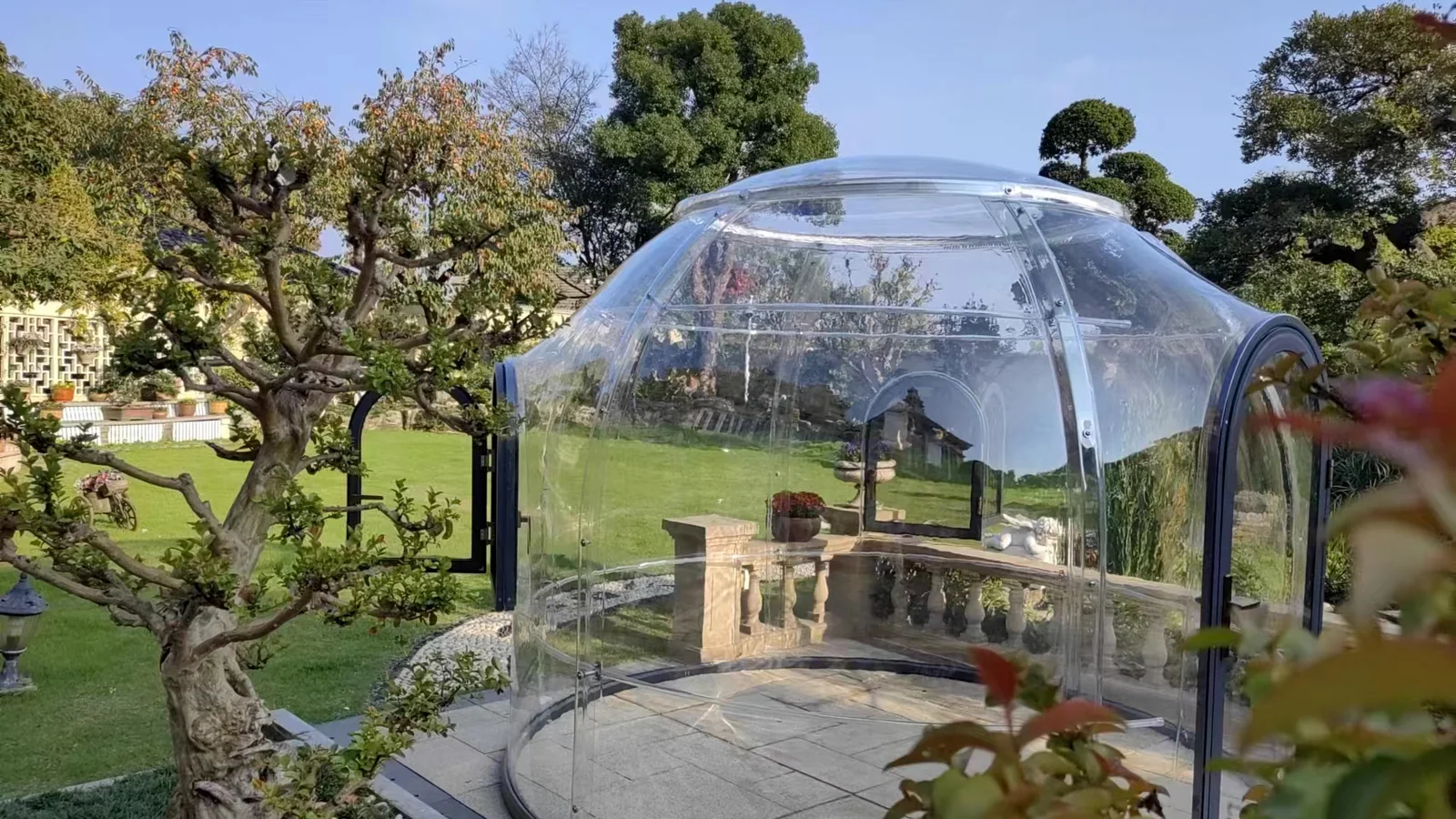 Celenest dome detail relevant to geodesic dome greenhouse